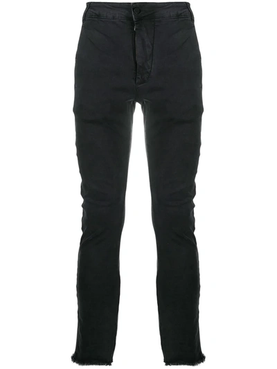 Thom Krom Frayed Edge Slim-fit Jeans In Grey