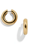 Baublebar Dalilah Small Tube Huggie Hoops In Gold
