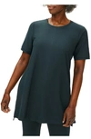 Eileen Fisher Stretch Crepe Tunic In Fongt