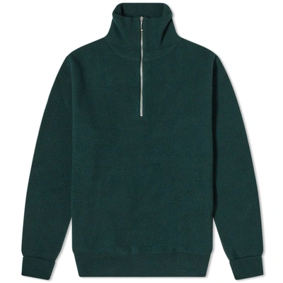 A Kind Of Guise Pier Zip Neck Knit In Green