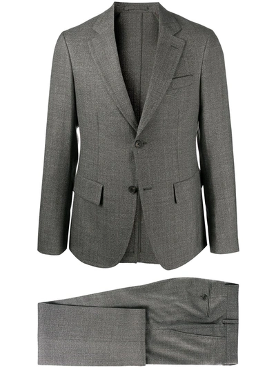 Ferragamo Single-breasted Tailored Suit In Grey