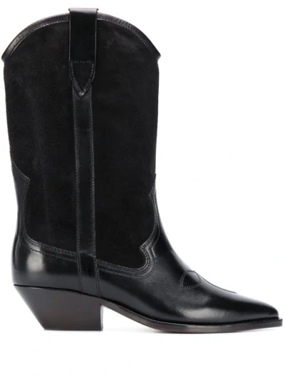 Isabel Marant Dandrea Cowboy Boots In Black