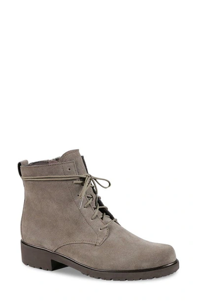 Munro Finley Water Resistant Bootie In Taupe Suede