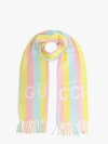 Gucci Women's Magmadera Striped Scarf In Pink