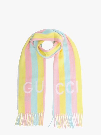 Gucci Women's Magmadera Striped Scarf In Pink