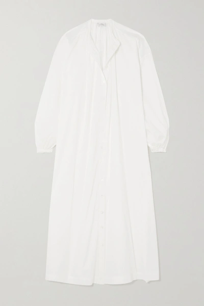 Pour Les Femmes Mona Cotton-voile Nightdress In White