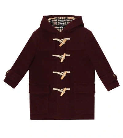 Burberry Kids' Little Girl's & Girl's Alistar Wool Duffle Coat In Burgundy