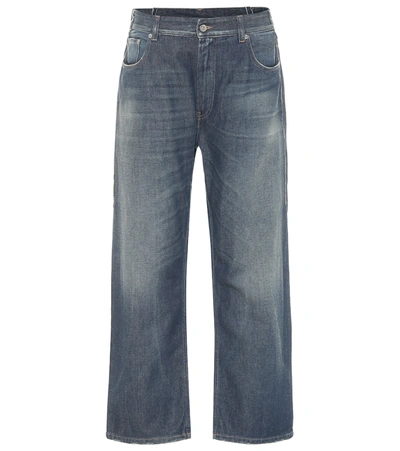 Mm6 Maison Margiela High-rise Straight Jeans In Blue