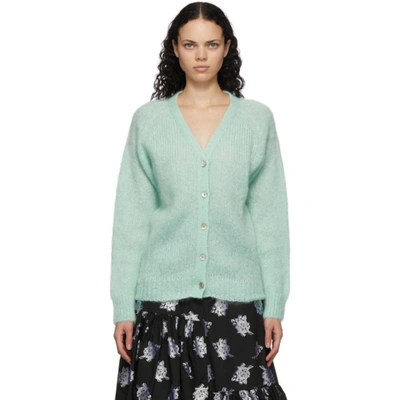 Erdem Marcilly Mohair-blend Cardigan In Pale Mint