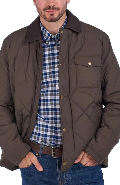 Barbour Country Evenwood Quilted Jacket In Dark Olive
