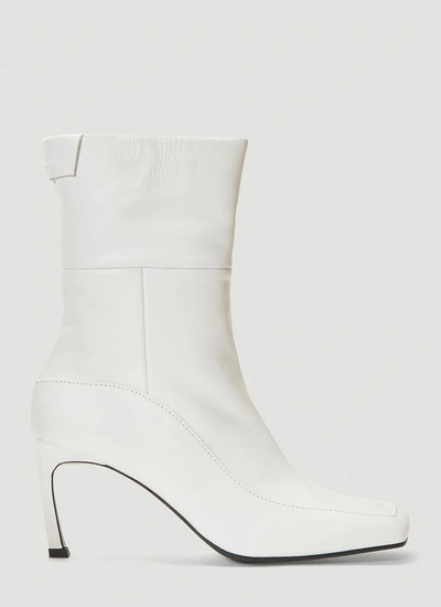 Reike Nen Squared-toe Boots In White