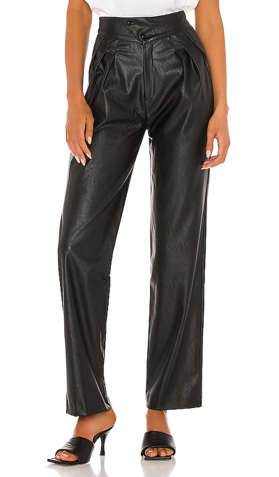 Nonchalant Britt Vegan Leather Pants In Black