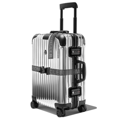 Rimowa Moncler And  “reflection” Cabin Polished Aluminium Suitcase In Silver