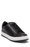 Karl Lagerfeld Men's Sawtooth Leather Sneakers In Black
