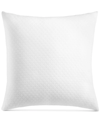 Charter Club Damask Designs Diamond Dot 300 Thread Count Cotton Sham, European, Created For Macy's In White