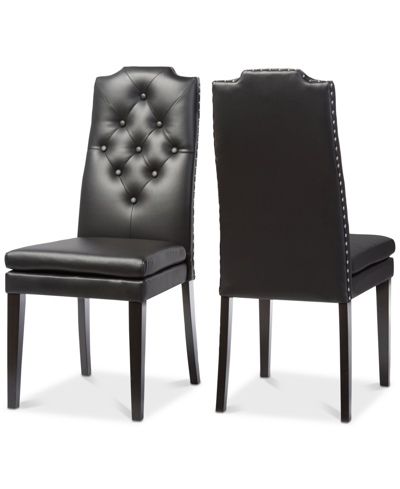 Furniture Dunxie Dining Chair (set Of 2) In Black