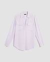 Ann Taylor Camp Shirt In Graceful Orchid
