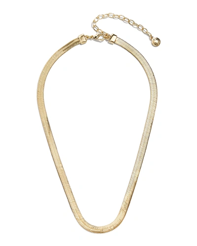 Baublebar Herringbone Chain Choker Necklace, 14-17 In Gold