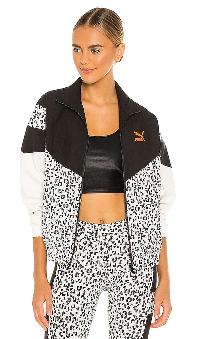 Puma Tfs Track Aop Woven Jacket In  Black