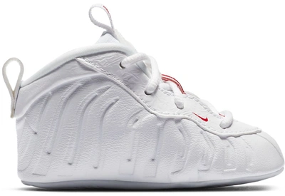 Pre-owned Nike Air Foamposite One Takeout Bag (i) In White/white-university Red