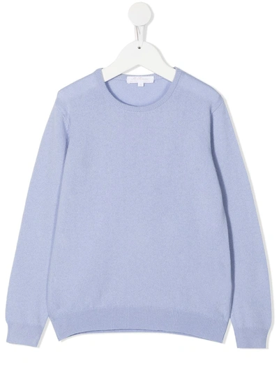 Mariella Ferrari Kids' Long-sleeved Jumper In Blue