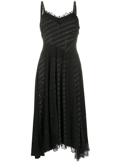 Koché Lace Details Dress In Black