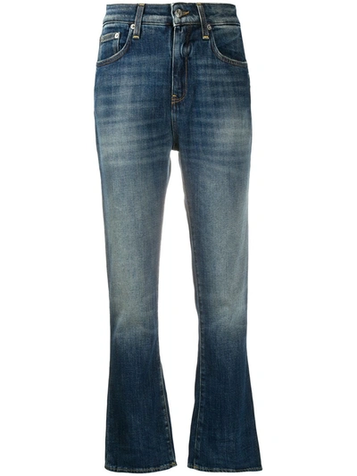 Department 5 High-rise Flared Jeans In Blue