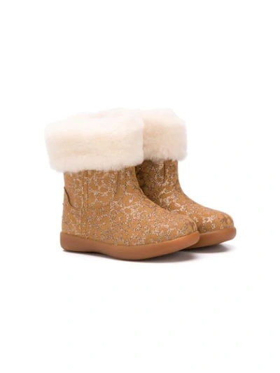 Ugg Kids' Leopard Print Boots In Neutrals