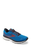 Brooks Ghost 13 Running Shoe In Blue/ Red/ White