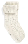 Ugg Classic Boot Sock In Cream Fabric