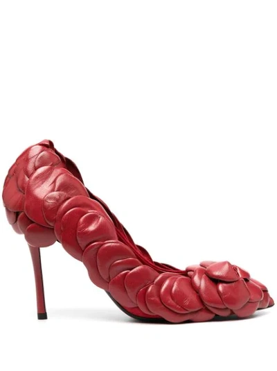 Valentino Garavani Atelier Shoes 03 Rose Edition Pumps In Rosso Valentino