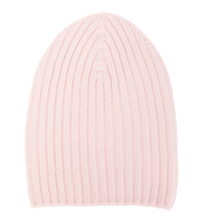 Barrie Rib-knit Cashmere Beanie In Rosa