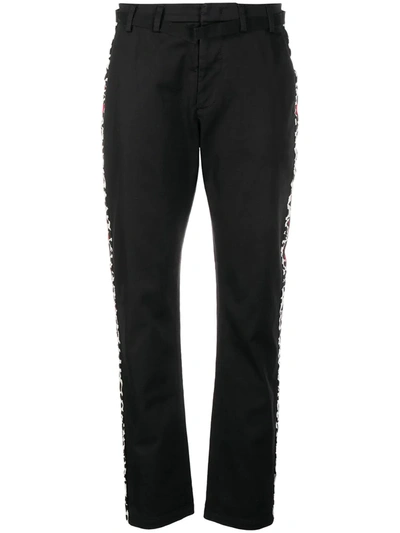 N°21 Side Stripe Straight-leg Trousers In Black
