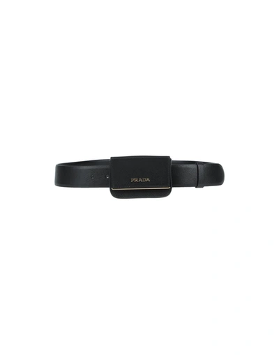 Prada Belts In Black