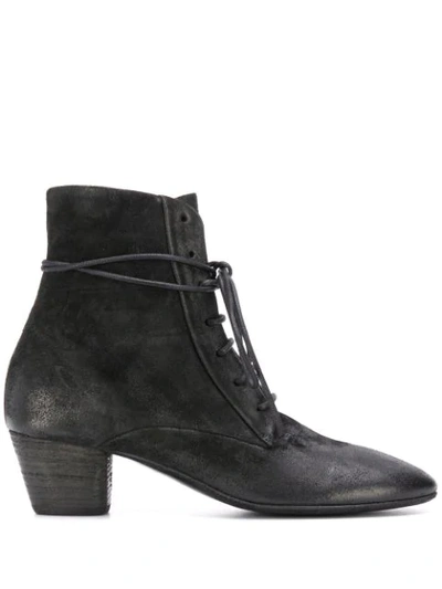 Marsèll Lace-up Ankle Boots In Blue