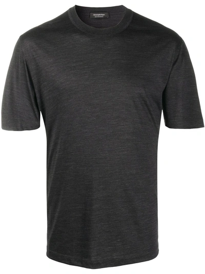 Ermenegildo Zegna T-shirt In Black Wool