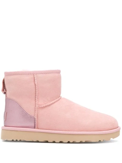 Ugg Colour Block Ankle Boots In Pink
