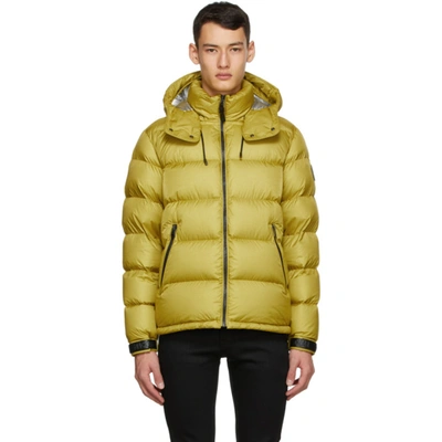 Mackage Men's Jonas Foil Shield Down Puffer Jacket In Yellow