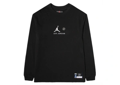 Pre-owned Jordan X Fragment L/s T-shirt Black
