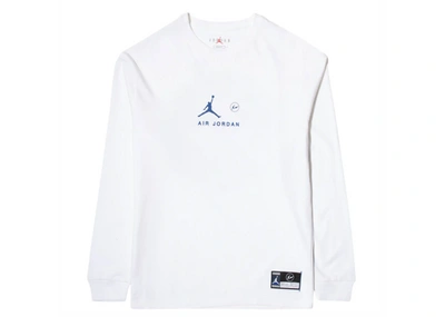 Pre-owned Jordan X Fragment L/s T-shirt Platinum Tint