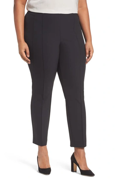 Lafayette 148 Acclaimed Gramercy Stretch Pants In Black