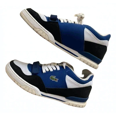 Pre-owned Lacoste Cloth Trainers In Blue