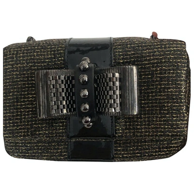 Pre-owned Christian Louboutin Sweet Charity Black Glitter Handbag