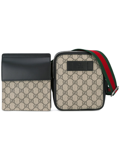 Gucci Double Pouch Bum Bag | ModeSens