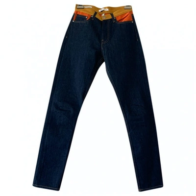 Pre-owned Calvin Klein Blue Cotton Jeans