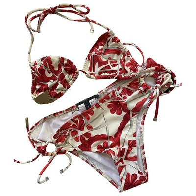 Pre-owned Gucci Red Swimwear