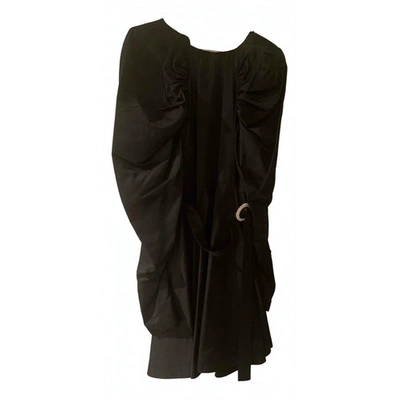 Pre-owned Rotate Birger Christensen Mini Dress In Black