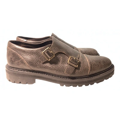 Pre-owned Belstaff Leather Flats In Brown