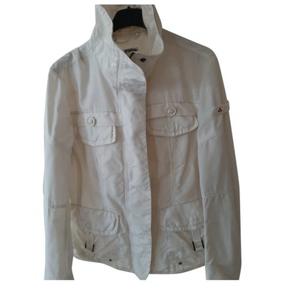 Pre-owned Peuterey Trench Coat In White