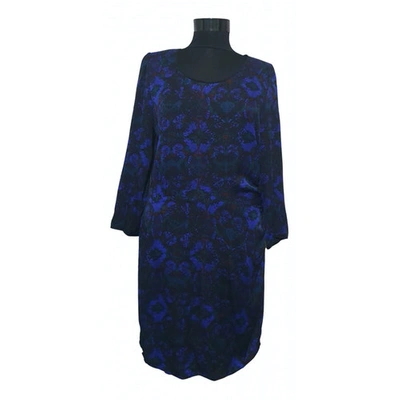 Pre-owned Comptoir Des Cotonniers Silk Mid-length Dress In Multicolour